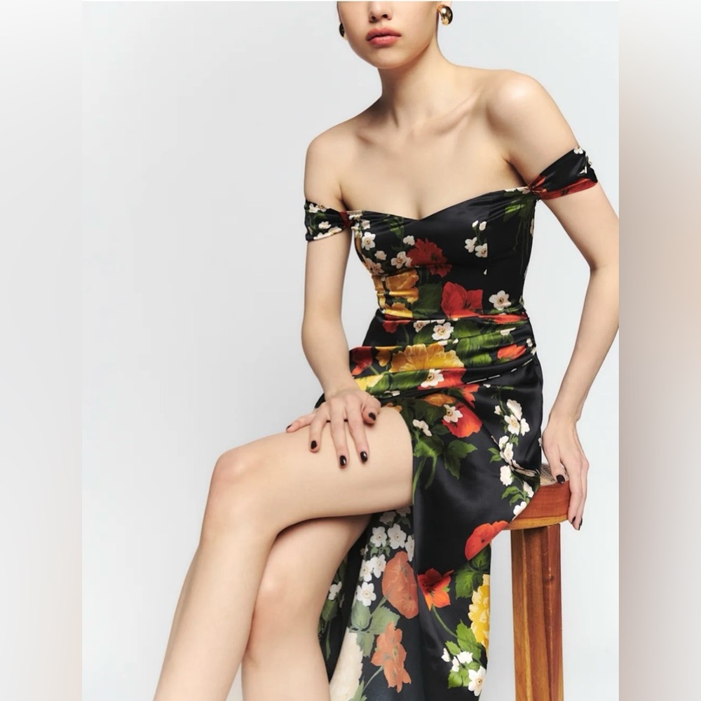 Reformation Genesis Silk Dress Luisa - Size 2